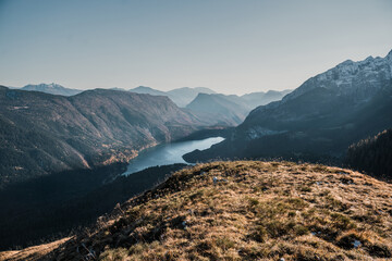 mountain landscape in the Cima Tosa area, near Molveno and Andalo
