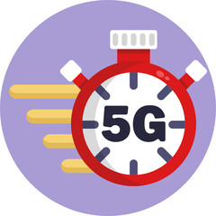 5G internet network vector logo icon