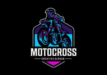 Awesome Motocross Logo Design Template