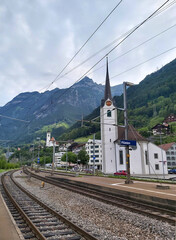 Flueelen am Vierwaldstaettersee im Kanton Uri in der Schweiz