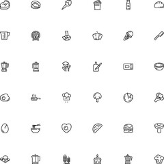 icon vector icon set such as: oat, happy, hand drawn, style, red, life, baked, honey, skillet, omelette, fast, collection, cultivation, asian, alcoholic, cool, appliance, shellfish, chocolate