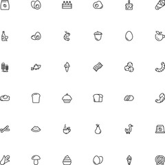 icon vector icon set such as: burger, spike, unhealthy, sticker, eggs, whole, market, spice, sushi, porcini, japan, sowbelly, hamburger, water, warm, glassware, emblem, watermelon, form, prawn