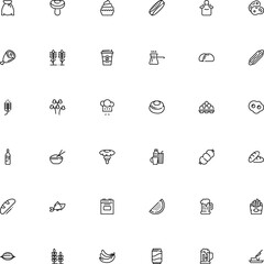 icon vector icon set such as: vintage, illness, salami, sea, take, shop, penne, cooked, gourmet, wildlife, protective, tequila, disease, packaging, accessory, ditalini, spore, sauce, tool, aroma