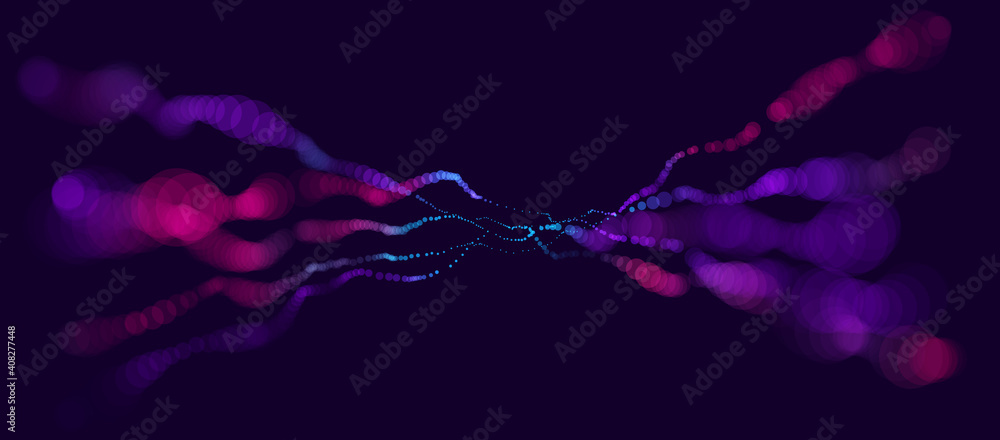Poster bright blurred lights vector transparent effect illustration, abstract bokeh background with depth o