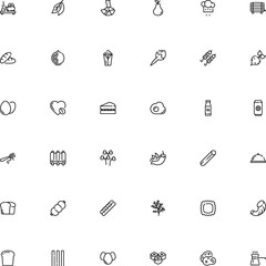 icon vector icon set such as: badge, pollen, microorganism, sugar, illustrator, eating, storage, illness, baker, clean, glass, bay, cell, purple, sausage, rice, character, bacon, mobile, abris