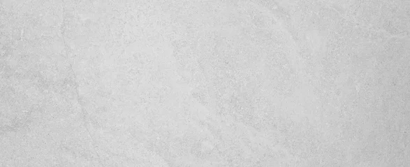 Muurstickers White gray bright grunge polished natural stone tiles / terrace slabs / granite concrete texture background banner panorama © Corri Seizinger