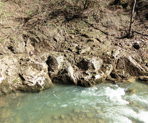 Mountain river in the Guam gorge