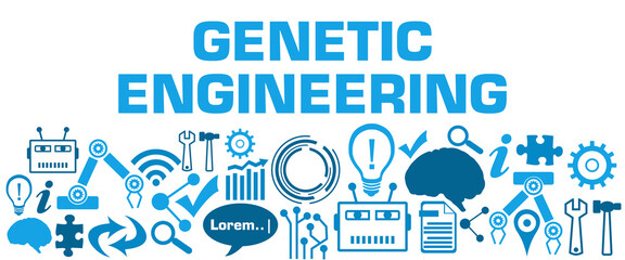 Genetic Engineering AI Technology Texture Bottom Blue 