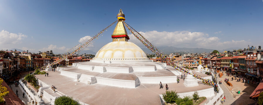 estupa de Boudhdanath. Kathmandu, Nepal, Asia.