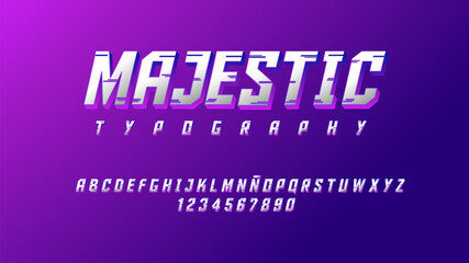 Exclusive typeface with premium effect
