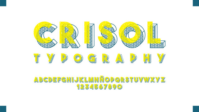 Sport typography with worn effect
