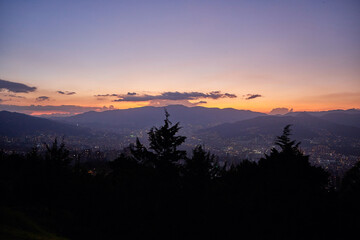 Sonnenuntergang in Medellin