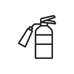 Fire department color line icon. Isolated vector element.