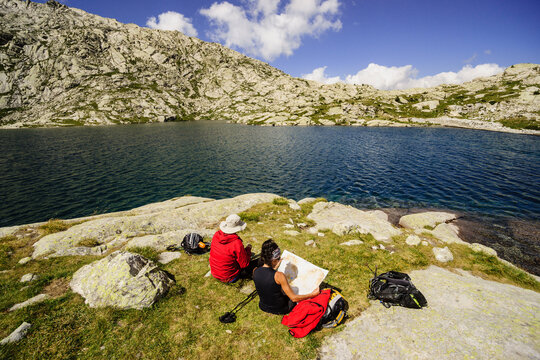 Lago de Millares, Camino de los Millares, Valle de Gista&iacute;n, Pirineo Aragones, Huesca, Spain.