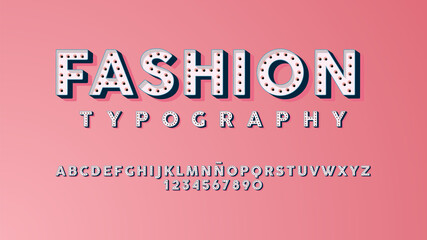 Trendy  typography with beautiful circles effect