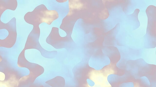 Moving random wavy texture. Psychedelic wavy animated abstract curved shapes. Looping footage.