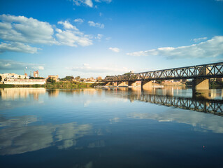 Obraz premium Bridge over the Nile in Egypt