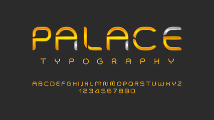 Creative typeface with premium effect
