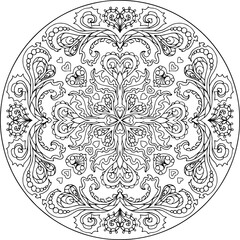 Mandala Blooming Hearts