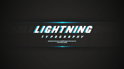 Modern typography with beautiful lines effect
