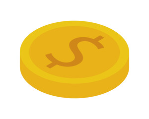 coin money dollar financial icon