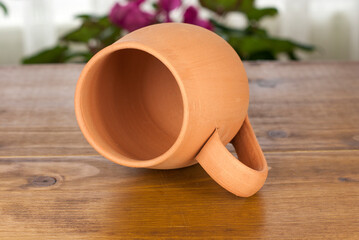 Traditional cup made from clay