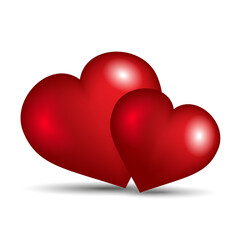illustration red heart graphics love
