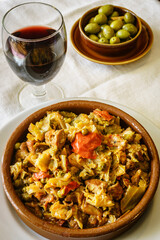 sopas mallorquinas, celler de Randa, Mallorca,Islas Baleares,Spain.