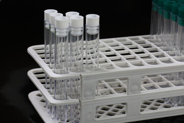 Laboratory test tubes for medical testing and research