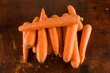 Close up of fresh carrots
