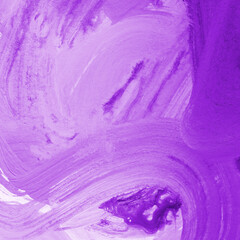 Modern contemporary acrylic background. Violet texture made with a palette knife. Abstract painting on paper. Mess on the canvas.