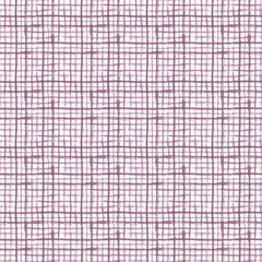 Grey squared seamless pattern on white background. Hand painted watercolor illustration. Background with squares. Wrapping paper, scrapbook page, wallpaper, fabric, textile designs.