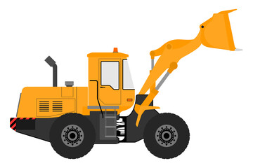 Color image of a loader on a white background.