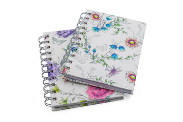 Spiral notebooks isolated