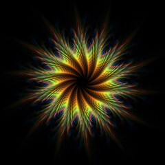 abstract fractal swirl pattern