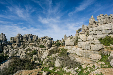 Paraje Natural Torcal de Antequera, términos municipales de Antequera y Villanueva de la Concepción,  provincia de Málaga, Andalucia, Spain