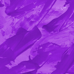 Fototapeta premium Modern contemporary acrylic background. Violet texture made with a palette knife. Abstract painting on paper. Mess on the canvas.