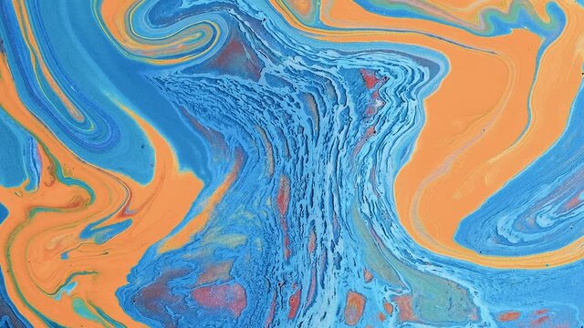 4K ,Color paint drops in water , abstract color mix , drop of Ink color mix paint falling on water Colorful ink in water, Ink splash swirling underwater isolated, 4K footage,