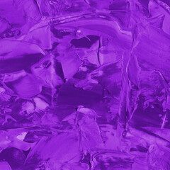 Obraz premium Modern contemporary acrylic background. Violet texture made with a palette knife. Abstract painting on paper. Mess on the canvas.