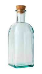 Empty liquor bottle on a white background with path.