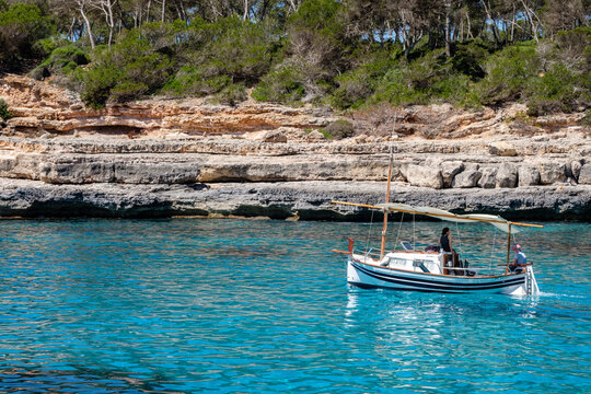 Calo des Borgit, Santanyi, Parc Natural de Mondrag&oacute;, Mallorca, Balearic Islands, Spain