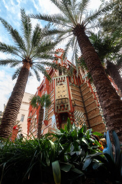 Casa vicens by Antoni Gaudí in Barcelona, Spain