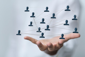 organization chart team concept networking