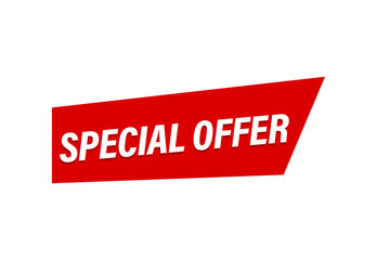Special offer banner vector design