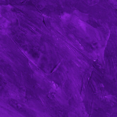 Fototapeta premium Modern contemporary acrylic background. Violet texture made with a palette knife. Abstract painting on paper. Mess on the canvas.