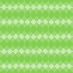Abstract seamless pattern with green geometric elements