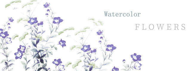 Watercolor illustration, suitable for fabric, greeting card, wallpaper, packaging