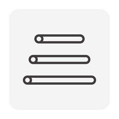 Fototapeta premium Steel pipe vector icon. Item is a construction equipment and component of tubular scaffold system. Use as temporary working platform or structure for construction, maintenance and repair of building.