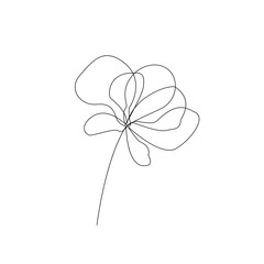 floral black and white line art