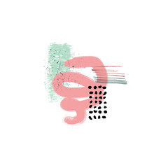 Simple abstract composition wall art print